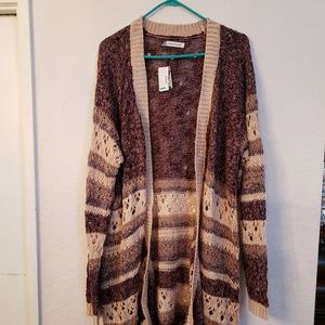 NWT! GORGEOUS multi color maurices long sweater